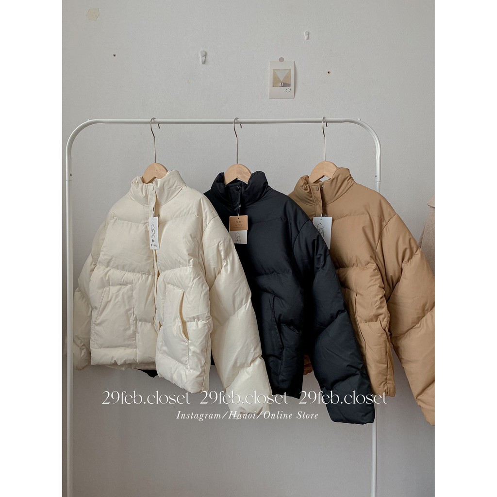 [Ảnh thật/Video] Áo khoác phao béo cổ dựng dáng lửng - 29feb.closet | BigBuy360 - bigbuy360.vn