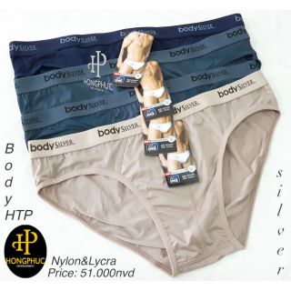 Quần Lót Nam Thun Lạnh Co Dãn 4 Chiều Phối Lưới 2 Bên Hông Spandex Maze BodyHTP Silver Brief