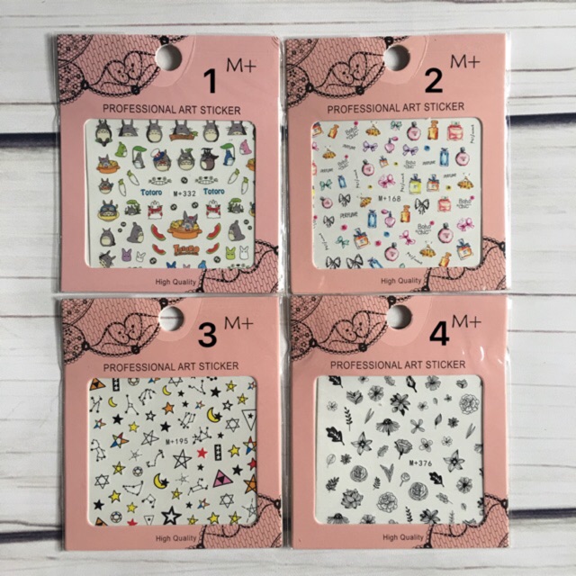 Nail Sticker dán móng tay dễ thương