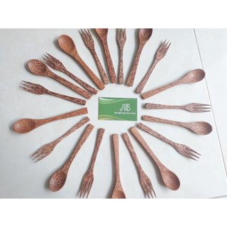 Muỗng gỗ dừa cafe 17cm