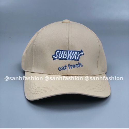 Mũ lưỡi trai thêu chữ SUBWAY Nón kết chất kaki cao cấp thời trang form unisex nam nữ K63
