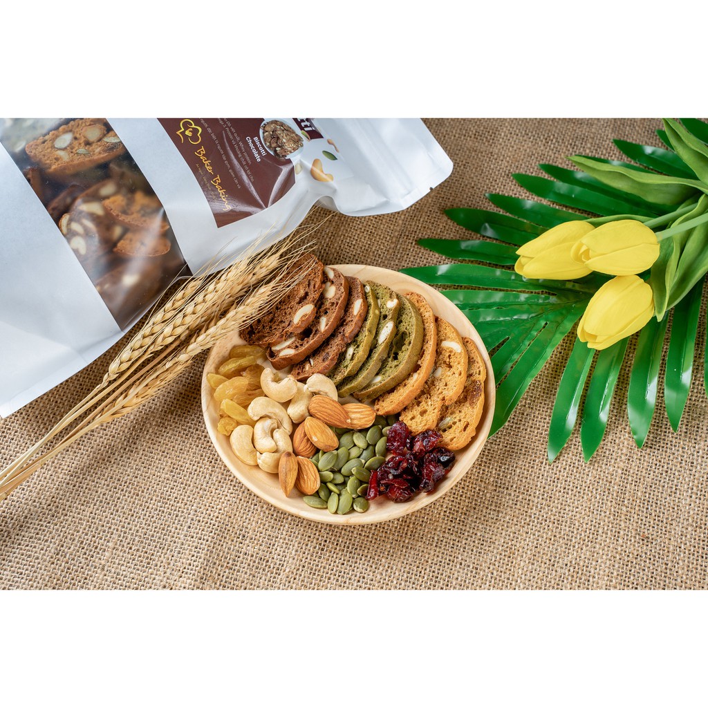 BISCOTTI MIX 3 VỊ: Vani, Trà Xanh, Socola 500g | BigBuy360 - bigbuy360.vn