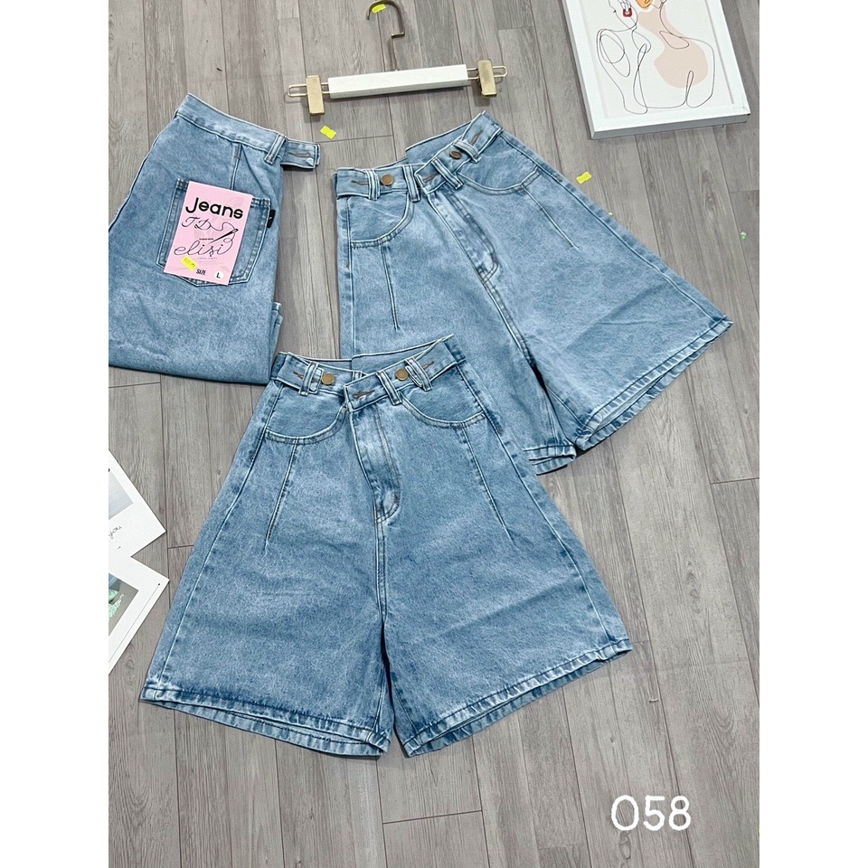 [ VẦNG TRẮNG KHUYẾT ] QUẦN JEANS NGỐ LỬNG NỮ FORM RỘNG CẠP CHỈNH PHỐI CHÍT XẺ TÚI MÀU XANH NHẠT CAO CẤP NITI SIÊU ĐẲNG