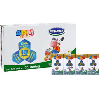 Thùng sữa tươi vinamilk adm gold có đường 110ml date 4/2021