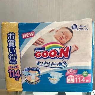 Bỉm dán goon jumbo nb114/s104/m80/l68/m74/l56/xl50/xxl36