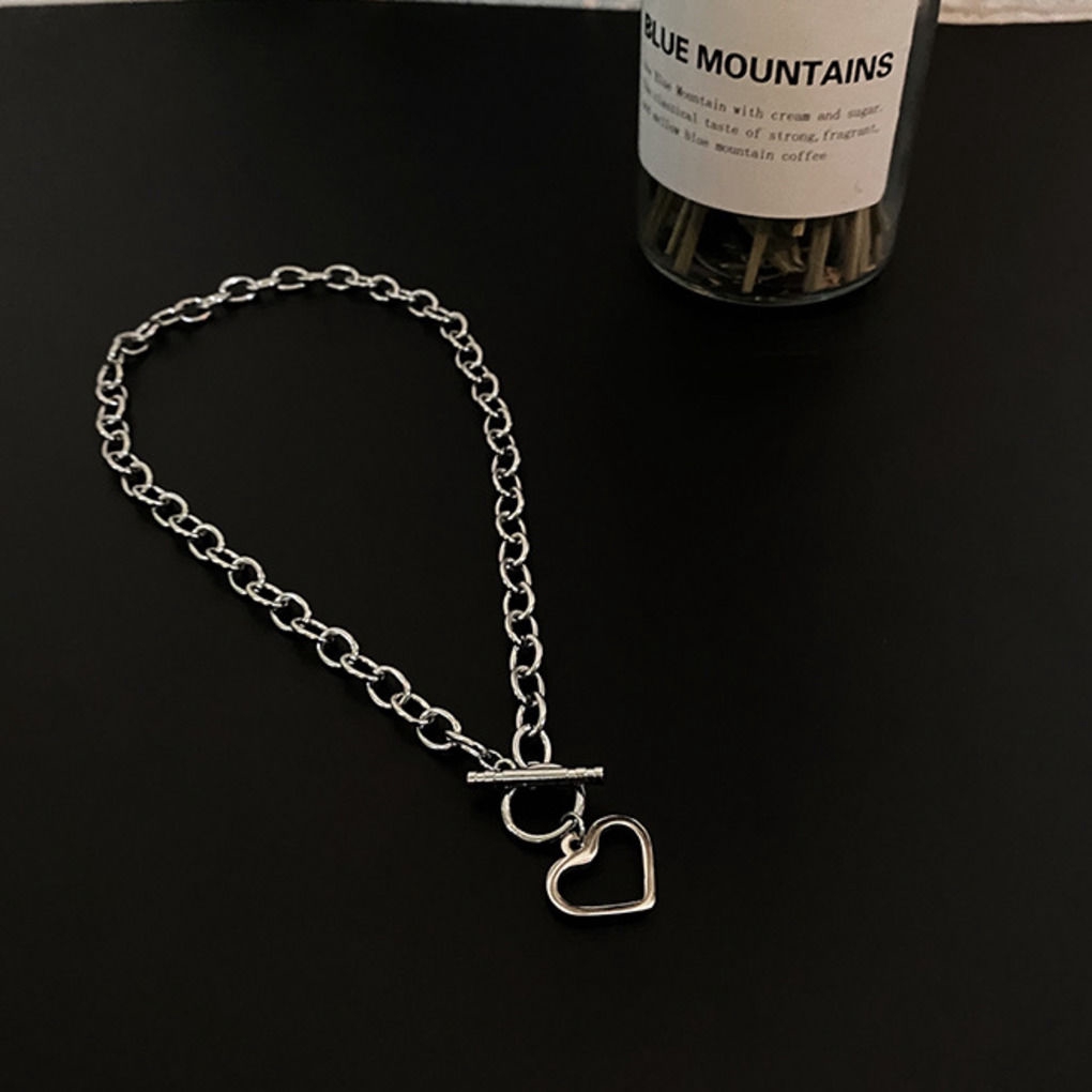 Dây chuyền thép titan mặt hình trái tim 22477 ot phong cách nhật hàn cá tính thời trang