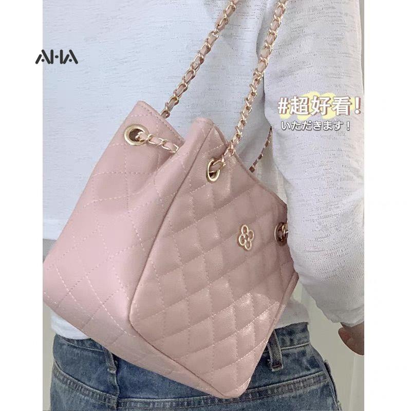 Túi xách AHA official dây đeo xích đính đá thời trang xu hướng cho nữ