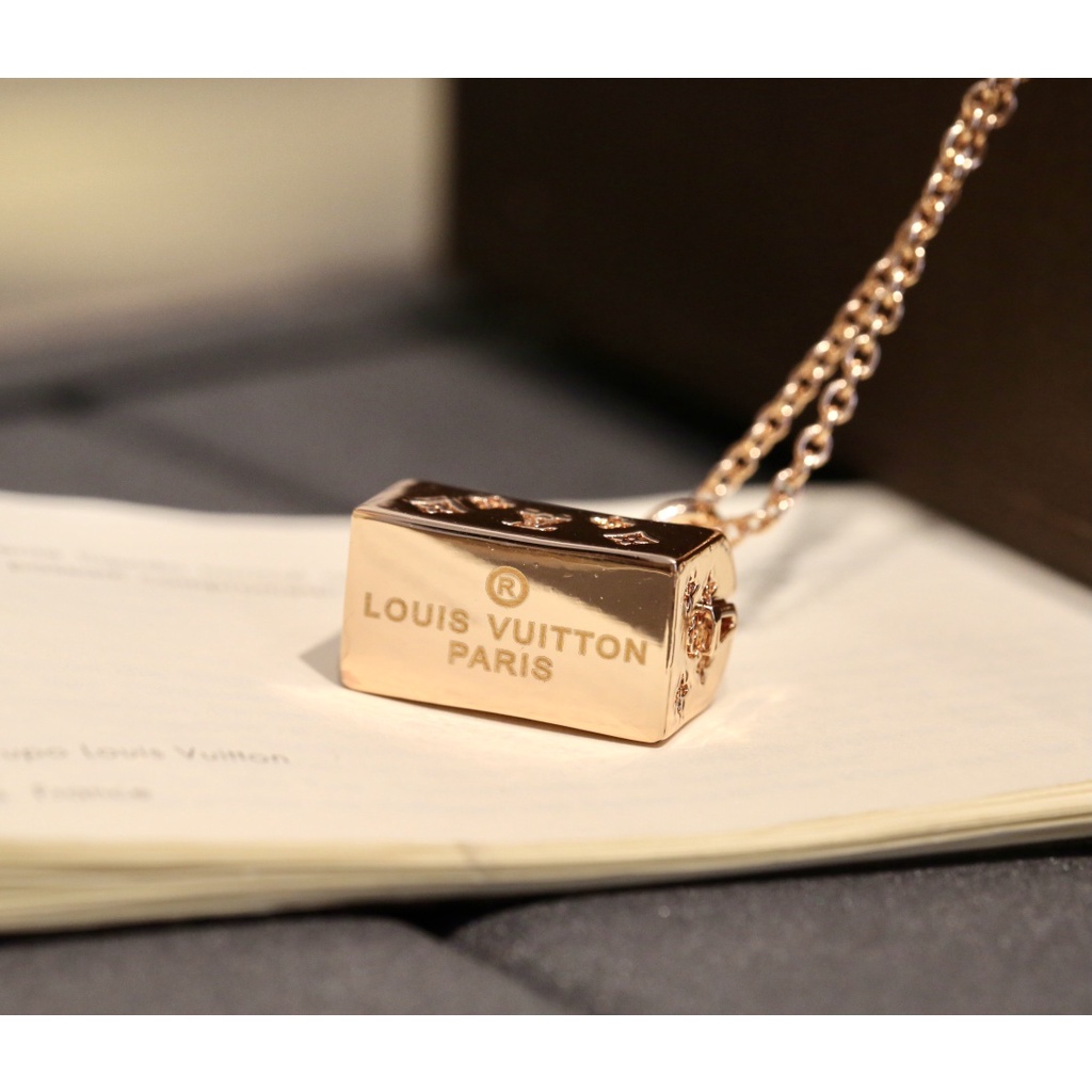 Dây chuyền mạ vàng hồng s925 hình túi xách độc đáo