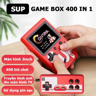 Máy chơi game 4 nút cầm tay 400 trò chơi sup game box 400 in 1 Plus một và hai người chơi