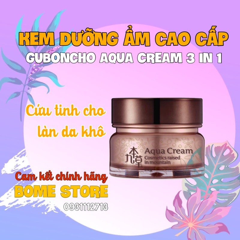 KEM DƯỠNG ẨM 3IN1 AQUA CREAM GUBONCHO