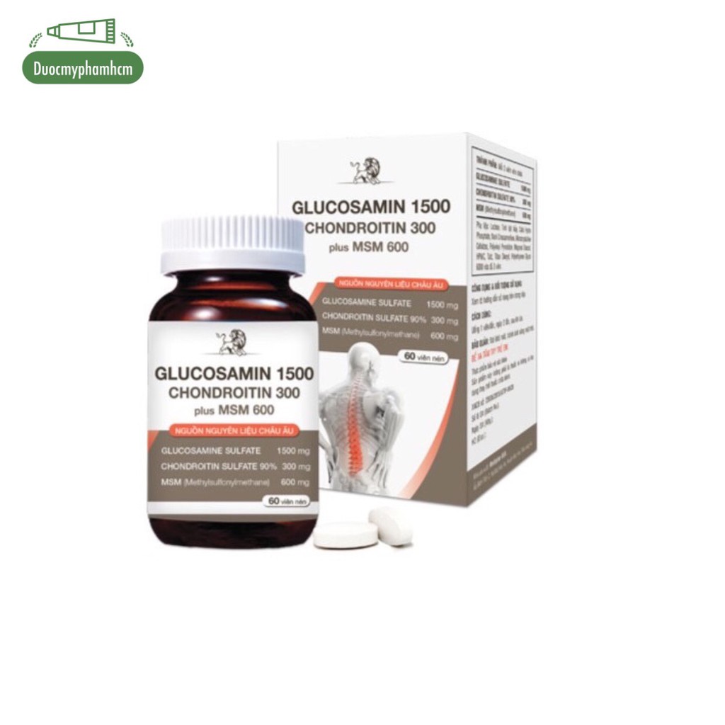 [MEDIPHAR USA] Thực phẩm hỗ trợ xương khớp - GLUCOSAMIN 1500 – CHONDROITIN PLUS MSM