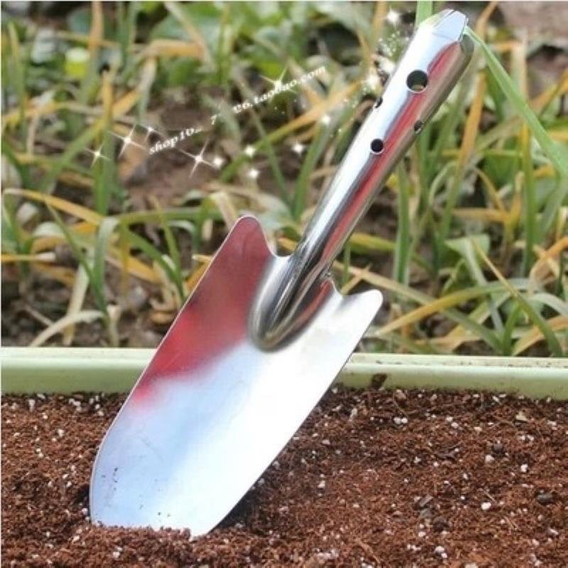 xẻng inox làm vườn siêu bền, siêu chắc, chuẩn inox, ko gỉ ạ