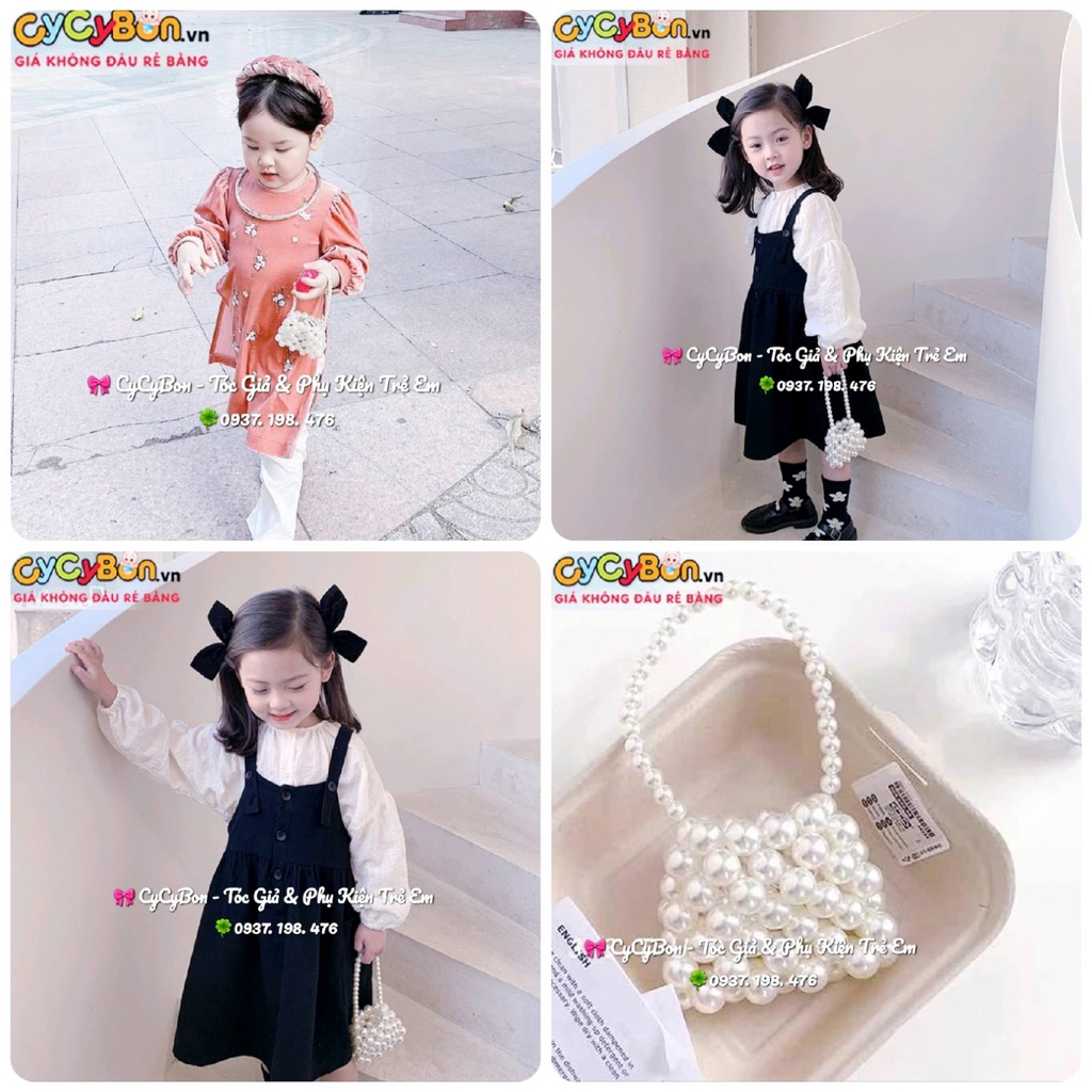Túi Xách Ngọc Cho Bé Gái Diện Tết Hoặc Diện Đi Lễ Đi Tiệc Bao Xinh Bao Sang Bao Đẹp - Hàng Bao Chắc Tay !