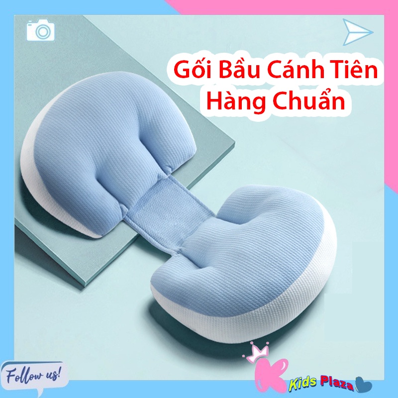 Gối cánh tiên bà bầu gối kê bụng bầu giảm đau lưng giúp mẹ thoải mái hơn, gối bà bầu loại bông chuẩn