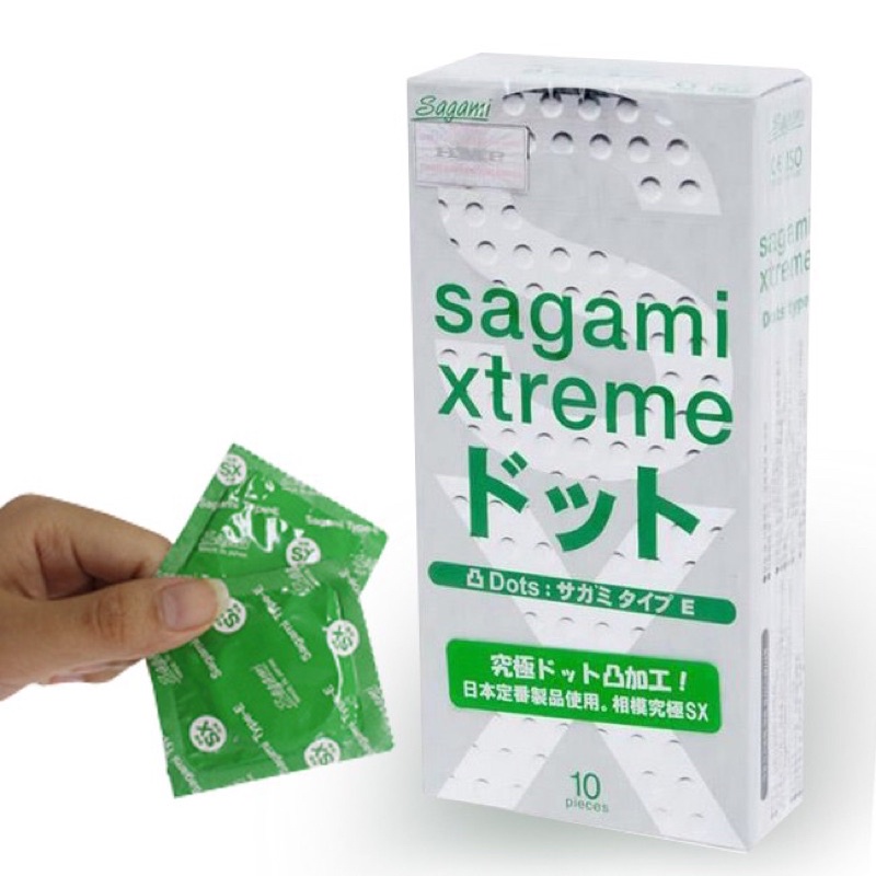 Bao cao su SAGAMI Type E White Box gân gai hộp 3 và 10 chiếc