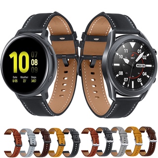 Dây Da HọA TiếT Hoa 22 / 20mm 3 41mm 45mm Cho ĐồNg Hồ Samsung galaxy watch Active 2 40mm 44mm