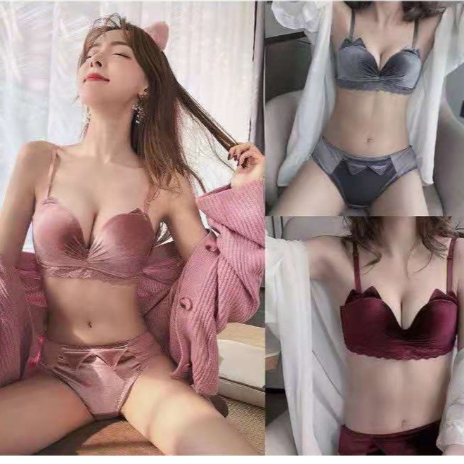 Set áo bra nâng ngực phối ren gợi cảm dành cho nữ