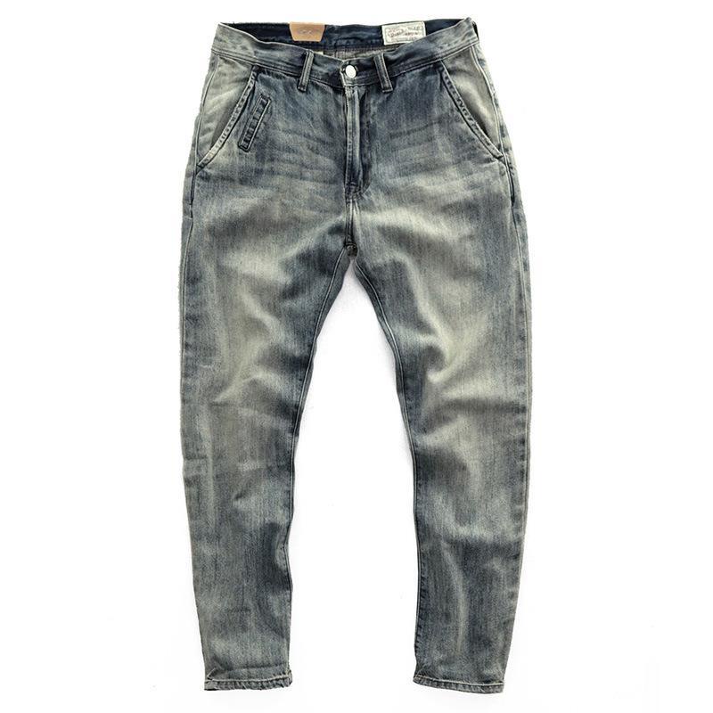 Quần Jeans Dài Phong Cách Retro Thời Trang Cho Nam
