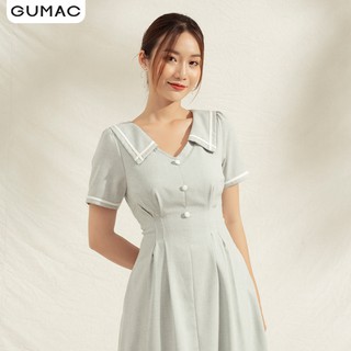 Đầm viền phối nút DA1176 GUMAC
