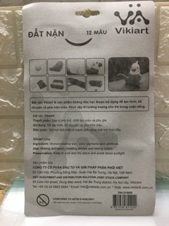 Đất nặn 12 màu có khuôn dành cho bé -Đất nặn Thái Lan