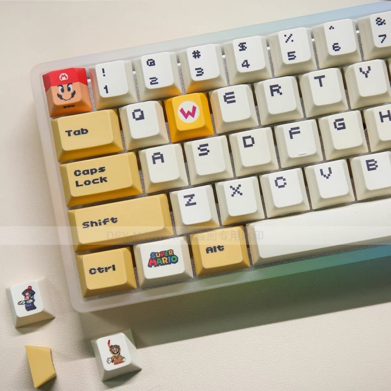 Set keycap thick PBT MARIO_Cherry profile 119 nút