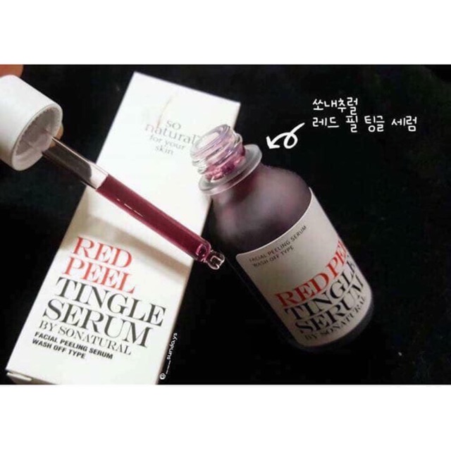 Red peel tingle serum