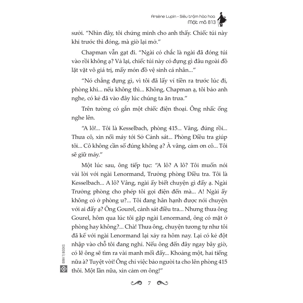 Sách Arsène Lupin - Siêu Trộm Hào Hoa - Mật Mã 813