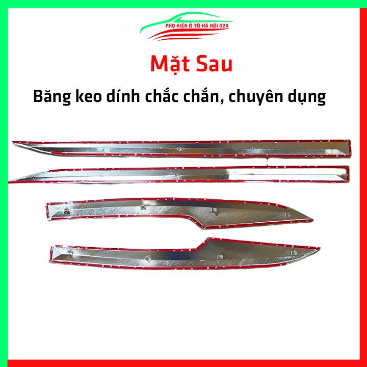 Bộ ốp nẹp sườn Xpander mạ crom trang trí làm đẹp xe