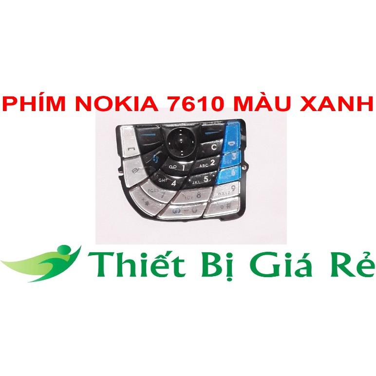 PHÍM NOKIA 7610 MÀU XANH