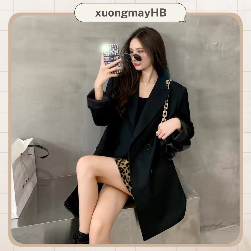 Áo Khoác Blazer nữ kiểu hàn, Áo vest choàng ngoài mùa đông hàng cao cấp HB A006