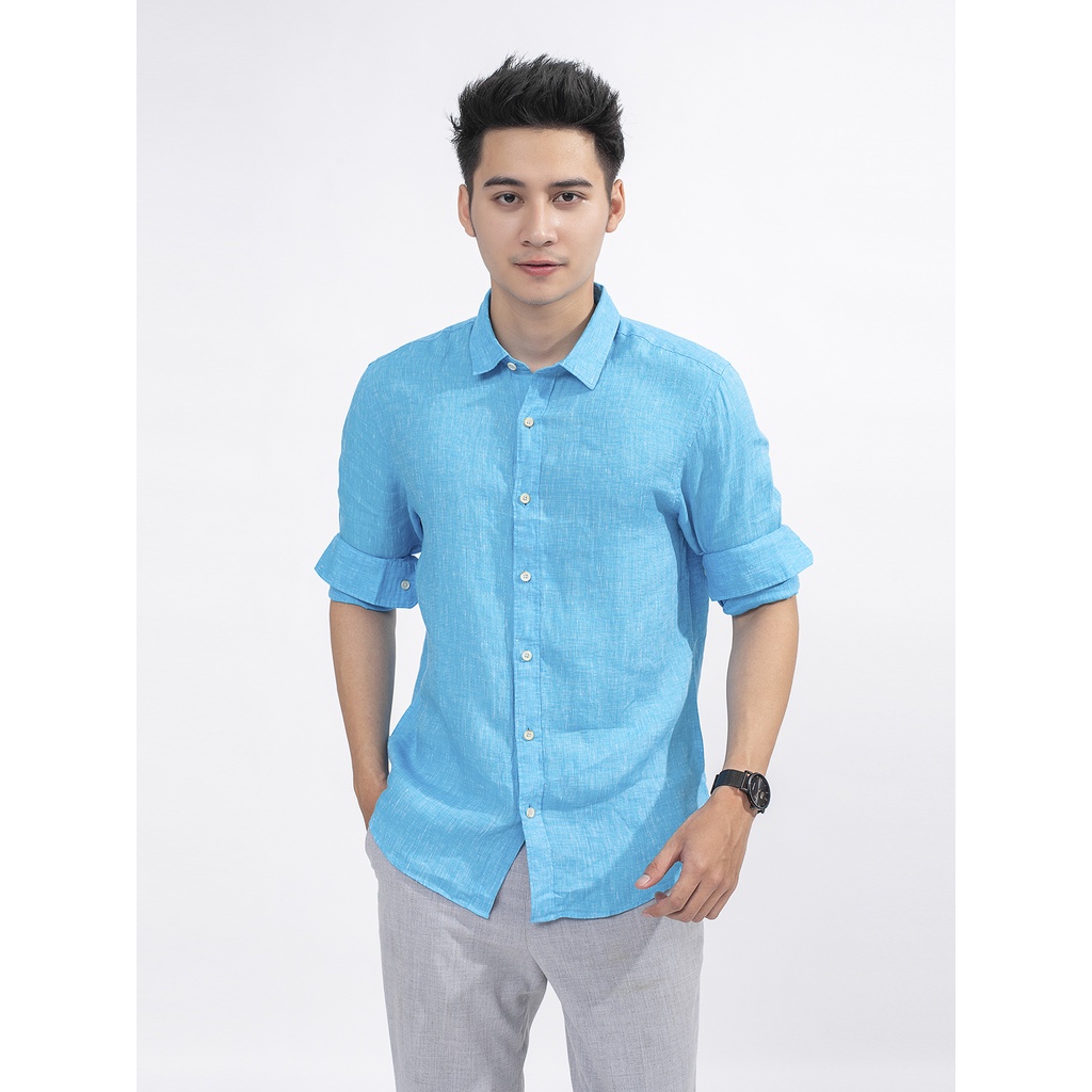 Áo sơ mi chất lanh ARISTINO siêu mát, siêu thoáng khí thấm hút mồ hôi tốt - ALS11609 | BigBuy360 - bigbuy360.vn