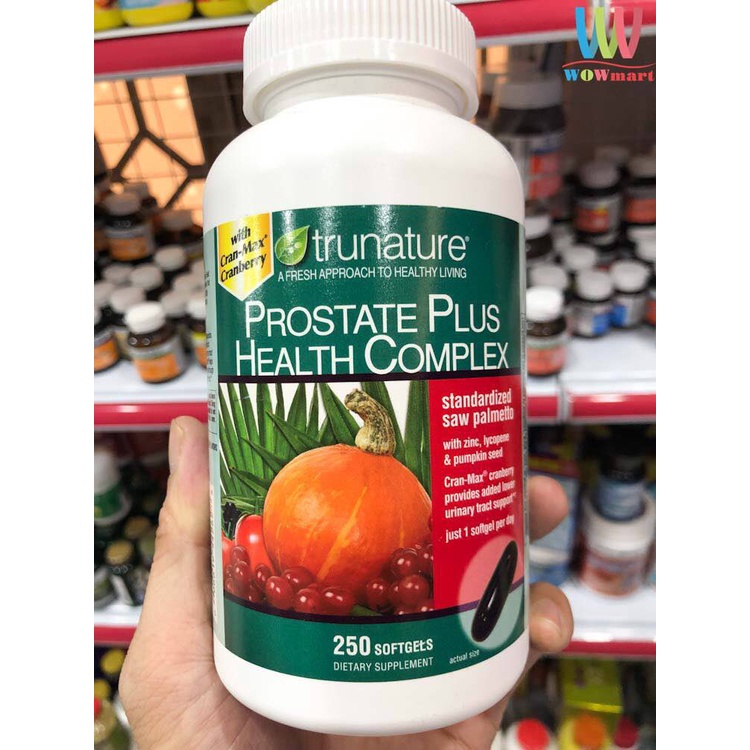 Viên uống hỗ trợ tuyến tiền liệt từ trunature Prostate Health Complex 250 viên