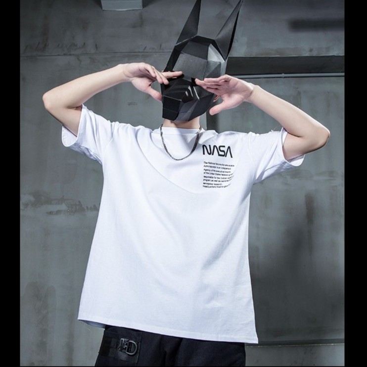 Áo Thun Nam Nữ Hàn Quốc Trắng Form Oversize Phong Cách Streetwear Kiểu Mẫu Độc Đẹp Dày Mịn Mát AT8006