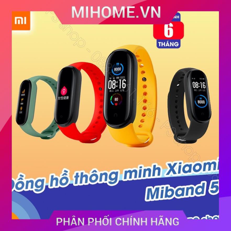 Vòng tay thông minh Xiaomi Mi Band 5 / Đồng hồ thông minh Miband 5 - [ Bảo hành 6 tháng ]