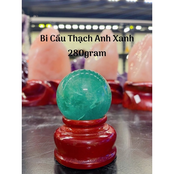 Bi Cầu Đá Xanh Fluorite Tự Nhiên Phong Thuỷ