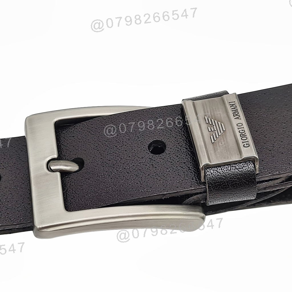 Thắt lưng nam da bò cao cấp DHM-276 | Khoá kim mặt vuông đen nhám mạnh mẽ | Bảo hành 12 tháng