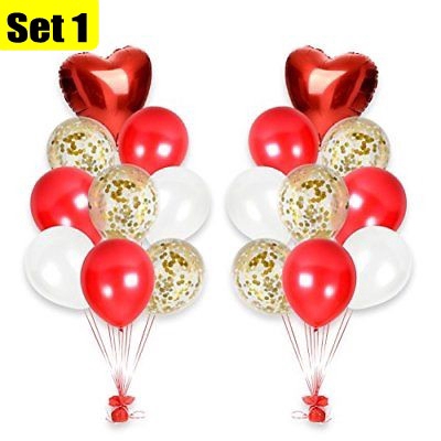 Set 18 bong bóng màu sắc trang trí tiệc tùng 12&quot;