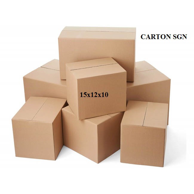 Bộ Combo 120 hộp Carton 15x12x10 cm [FREESHIP NỘI THÀNH 1500 Hộp]