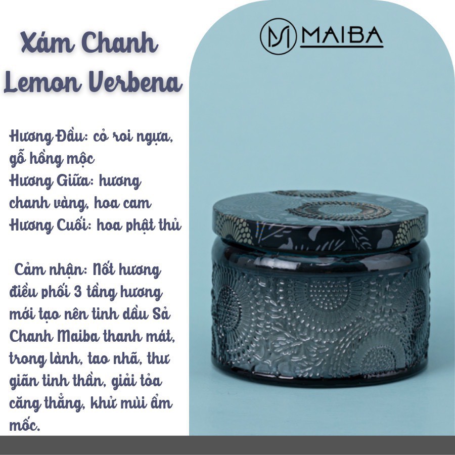 Nến thơm phòng tinh dầu tự nhiên Maiba, nến trang trí nhập khẩu tinh dầu ba tầng hương phối hợp CVN