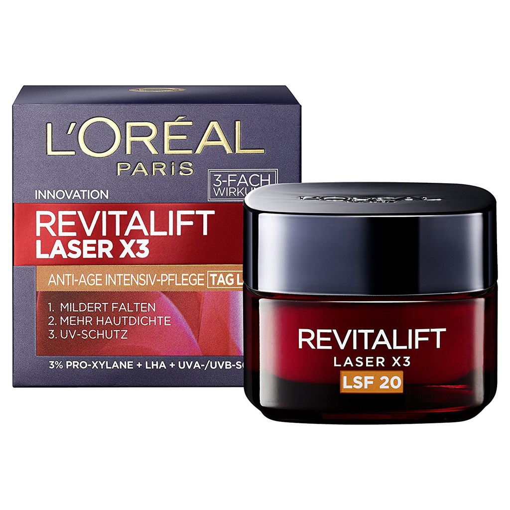 Kem Dưỡng Da Ban Ngày Loreal Paris Revitalift Laser X3