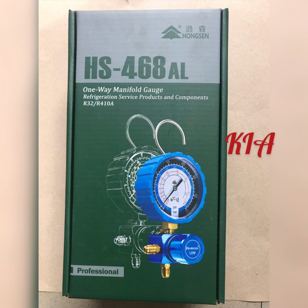 [Có sẵn] Đồng hồ nạp gas đơn Hong Sen 468 Áp thấp