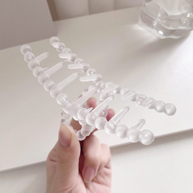 Kẹp tóc trong suốt thiết kế đơn giản phong cách Hàn Quốc cho nữ