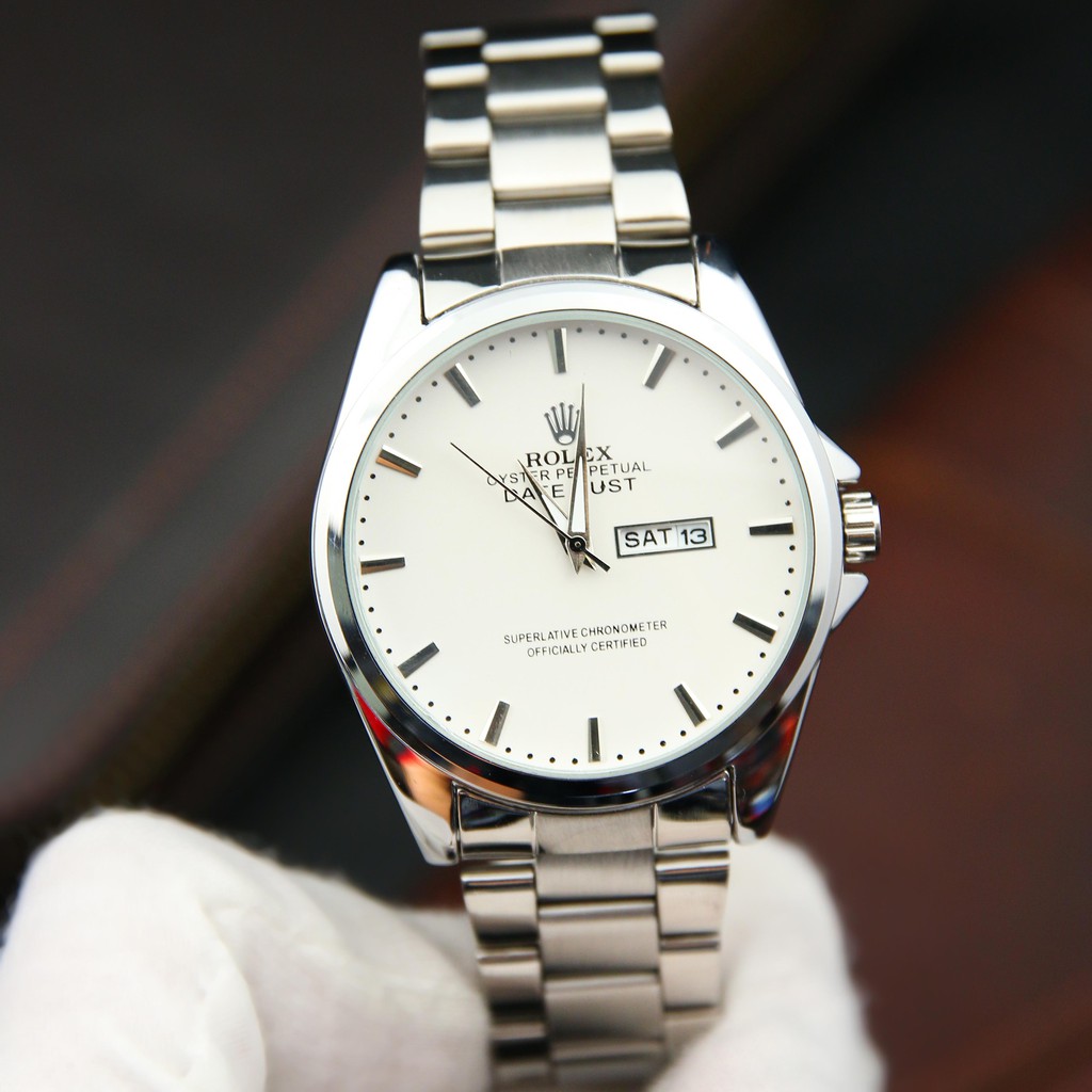 Đồng hồ nam dây thép RL RL002118 phong cách Ý mặt tròn hiển thị 2 lịch ngày tháng – Thiết kế sang trọng – Lịch lãm | BigBuy360 - bigbuy360.vn