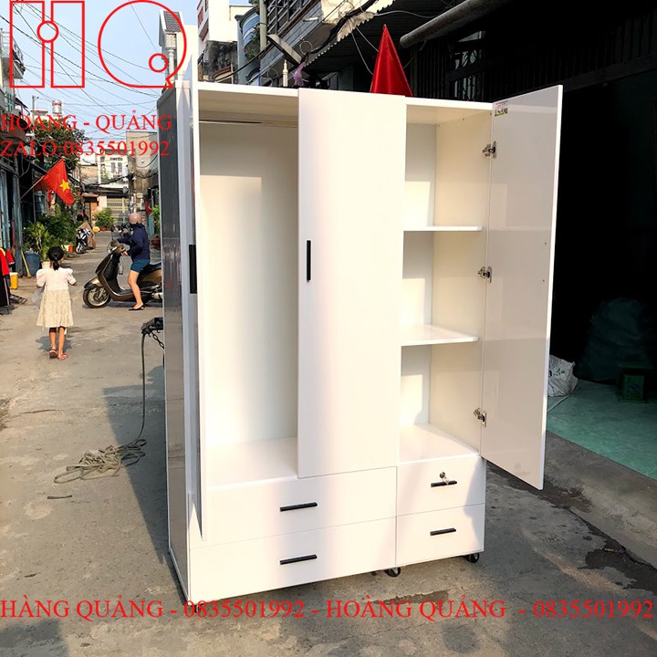 Tủ Quần áo-Tủ Nhựa Đài Loan 3 Cánh-miễn phí ship HCM