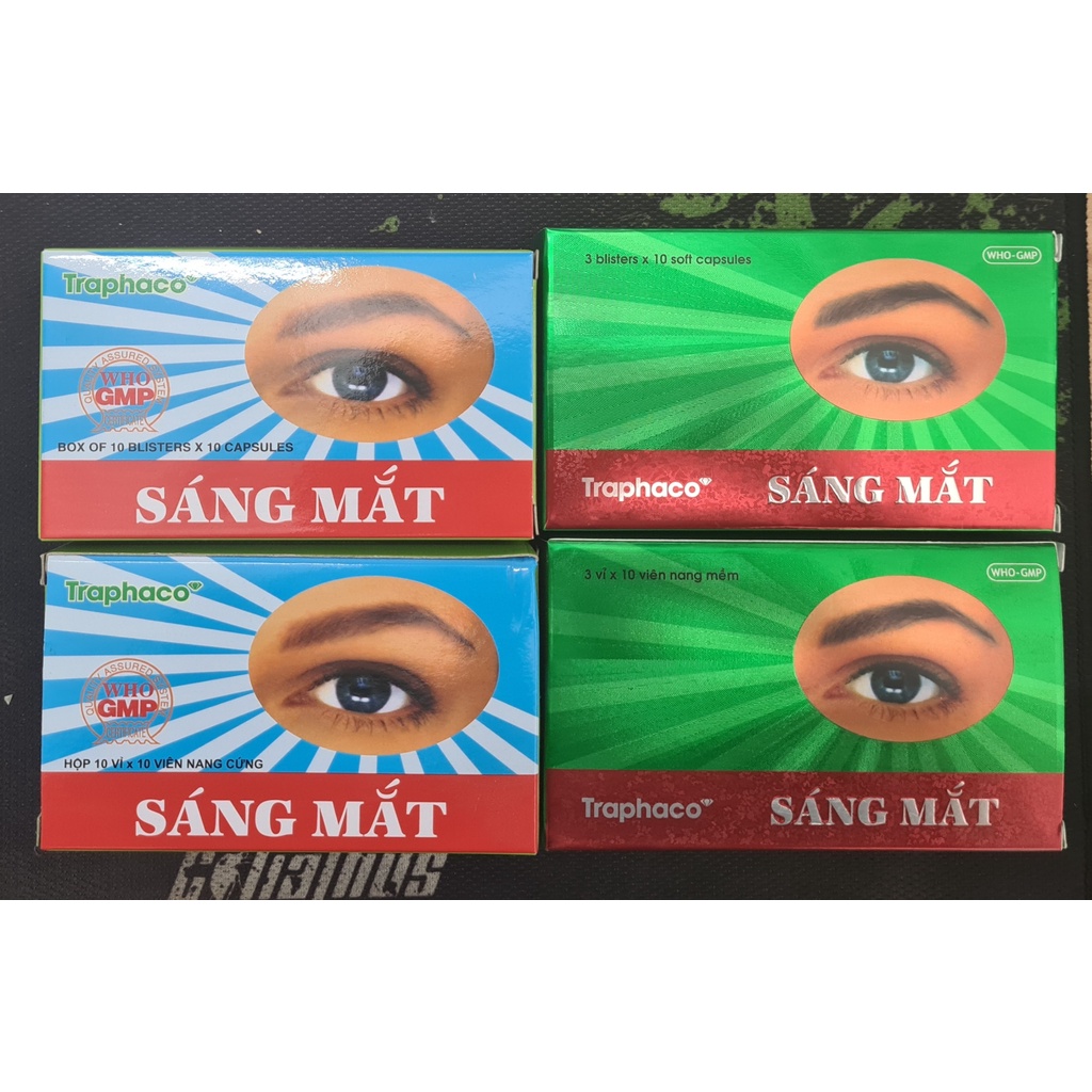 Viên uống Sáng mắt Traphaco - Hỗ trợ điều trị các bệnh về mắt do can thận âm hư, huyết hư