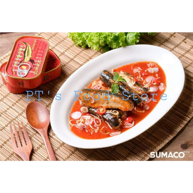 [Nhập khẩu] Cá Mòi 125gr Sốt Cà Chua đóng hộp Sumaco sardines Giàu CANXI bổ dưỡng, thơm ngon đậm đà