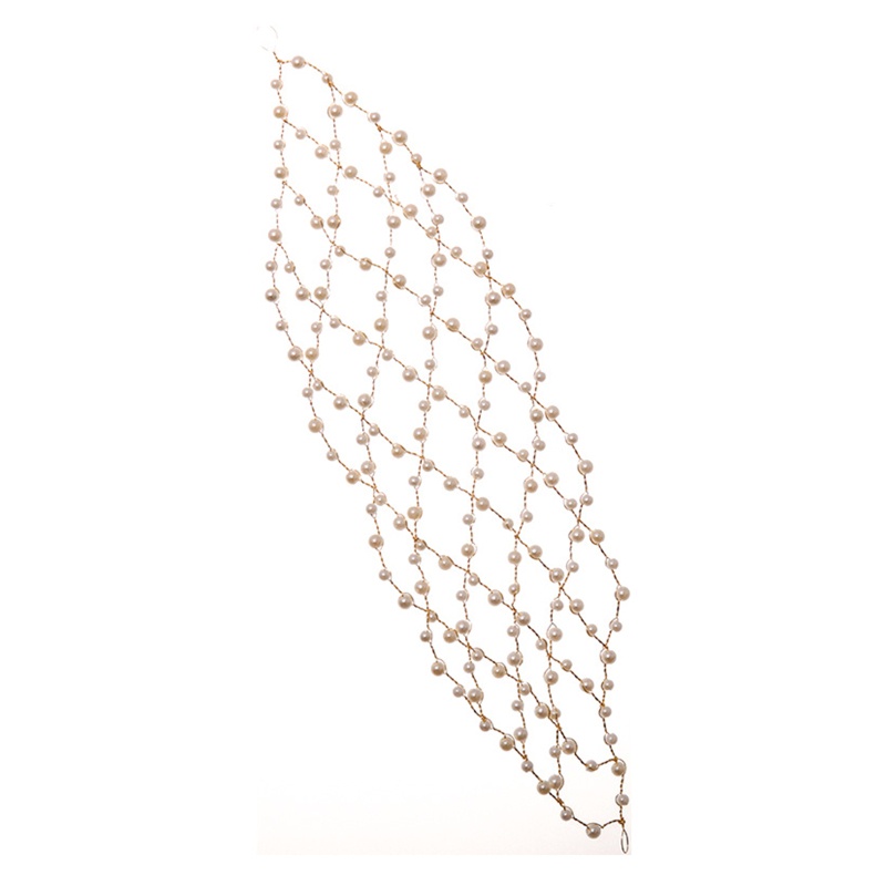 Flgo Băng Đô Cài Tóc Đính Pha Lê Và Ngọc Trai Phong Cách Đường Phố Dành Cho Cô Dâu