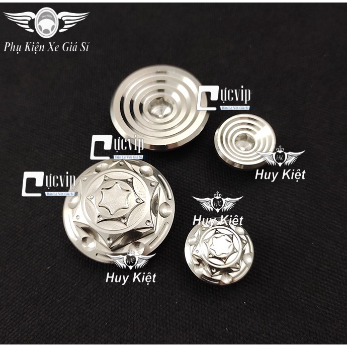 Cặp Ốc Mâm Lửa, Nút Đề Salaya Thái, Bông G3 Inox 304 Nguyên Khối Cho Tất Cả Dòng Xe Honda, Yamaha, Suzuki MS5176