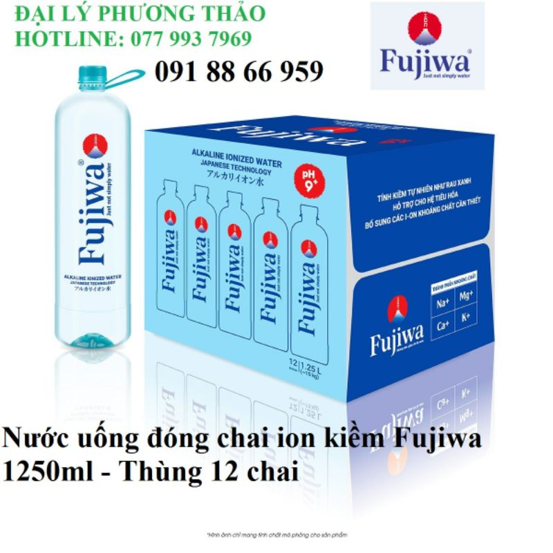 Nước uống ion kiềm Fujiwa 1250ml – Thùng 12 chai