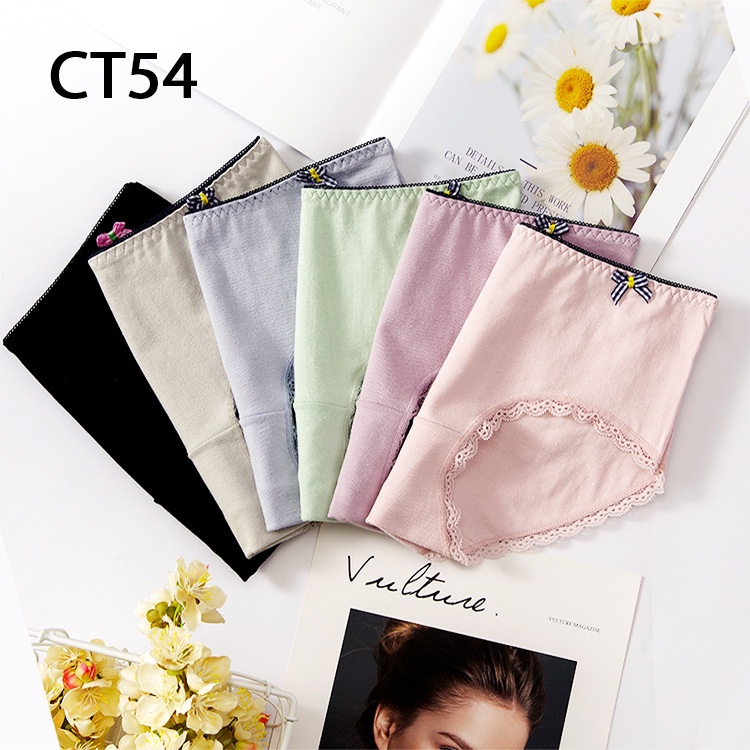 mã CT54 Quần lót nữ cỡ lớn cotton XL, XXL cho 60kg đến 80kg Cạp vừa